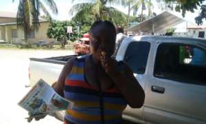 Tasting lionfish :)