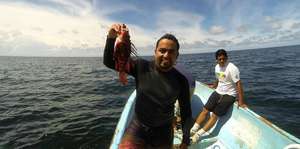 Fishers and authorities jointly catching lionfish