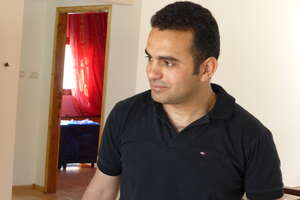 Sadiq at home in his new home