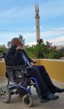 Mayor Haj Sami, minaret in the shape of peace sign