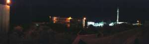 Panorama of the Kindergarten Bldg & Park at night