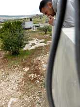 Sadeq installed the tile field & septic on his own