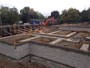 Guest Housing Foundation Walls