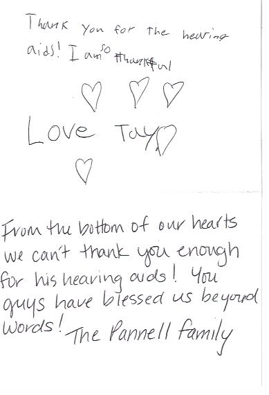 Thank you card from a student (July 2024)