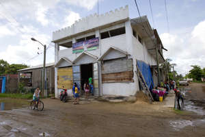 The church where clinics were conducted each day