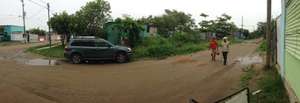 Slums across the street from clinic