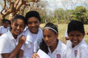 Students from the Emprendedora Technical School