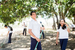 Students from the Emprendedora Technical School