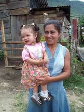 Christina with one of her children