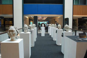 Ceramic sculptures at Publika