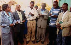 County government officials visiting our project