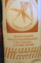 Bag of cassva from mill factory visited