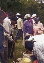 Community members participating in World Food Day