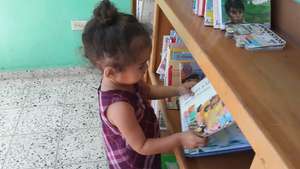 New reader at the Riecken Community Library