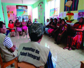 Health promoters at library