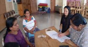 Women of the credit union group at the library