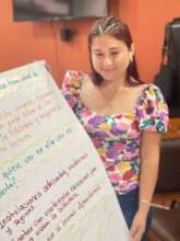 Tatiana, a library volunteer