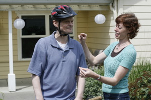 Client with Caregiver at an Adult Foster Home