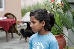 Girl from the video for the project