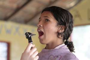 Girl from the hostel at health camp