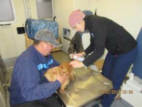 Vet tech Valeria provides vaccines on a mission