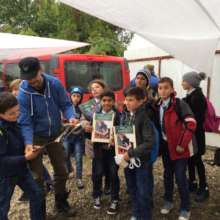 Education in a village along with our spays