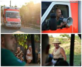 Dr Aurelian Stefan in village