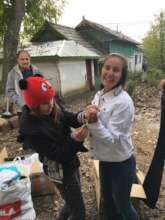 Gifts from friends for Piteasca village