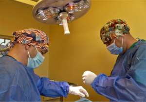 Dr. Calin at COH with Dr. Aurelian Stefan