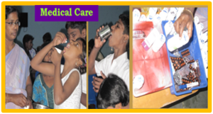 Medical care.