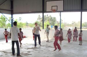 TheChairman palaying with our HOMEstaffandChildren