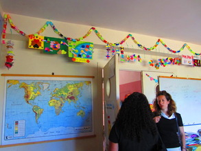Aliza and Project Leader Helene Monot.