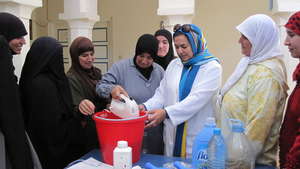 Soap manufacturing training session