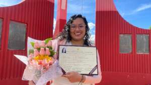 PH scholar, Liz Nadia, with her degree