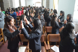 Attendees participae at the Women's Conference