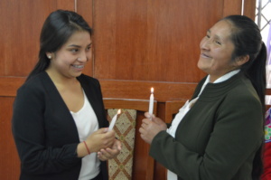 PH Scholar, Gloria, with her mother, Rosa.