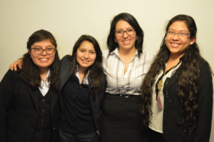 Miriam with three of our PH Scholars