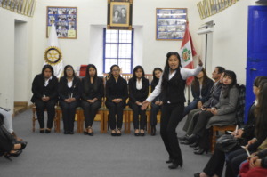 PH Scholar Elba Luz recites a poem at the ceremony
