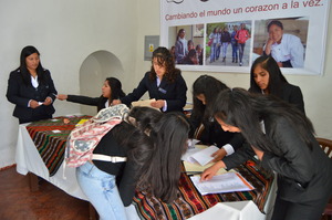 PP Scholars handle registration at the conference