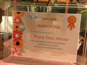 The award given to Flora in honor of her courage.