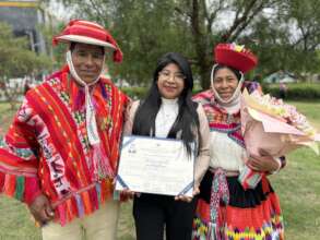 PH scholar, Carlota, with her degree