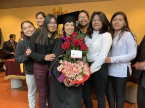 Rosa celebrates with other PH Scholars