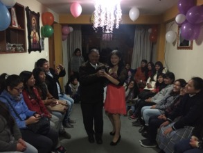 Andrea dances with her father at her quinceanera!