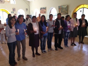 Ana with the 5 new members of Peruvian Promise