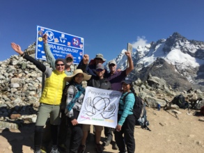 PH Scholars & Rotarians at the summit of Salkantay