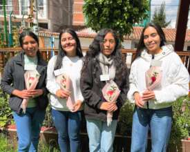 New PH Scholars Luz, Laleska, Milagros L, and Alba