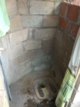 Epifania's previous bathroom shared by her family