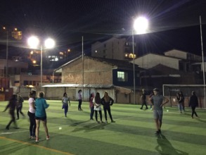 ARCC students play soccer against the PH Girls