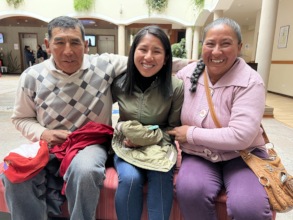 PH scholar, Katy, with her parents.
