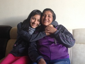 New PP Scholar, Kristel, with her mother